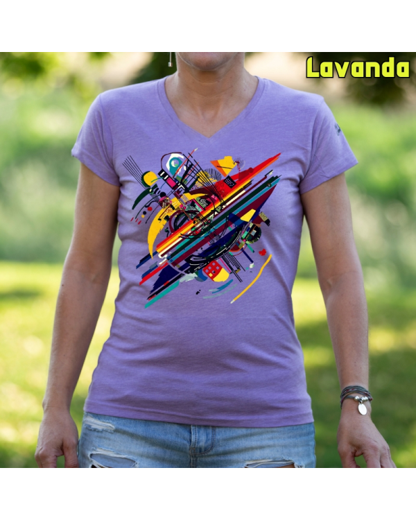 Camiseta Mujer Manga Corta-Kandisky Lavanda
