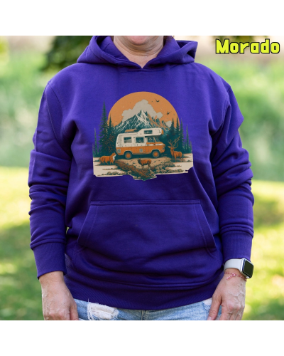 Sudadera Capucha Mujer - Sudadera mujer con capucha OLD CAMPER Â– La Kamiseta K Buskas