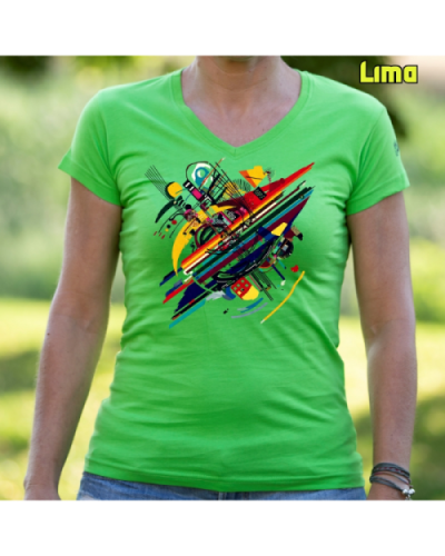 Camiseta Mujer Manga Corta-Kandisky Lima
