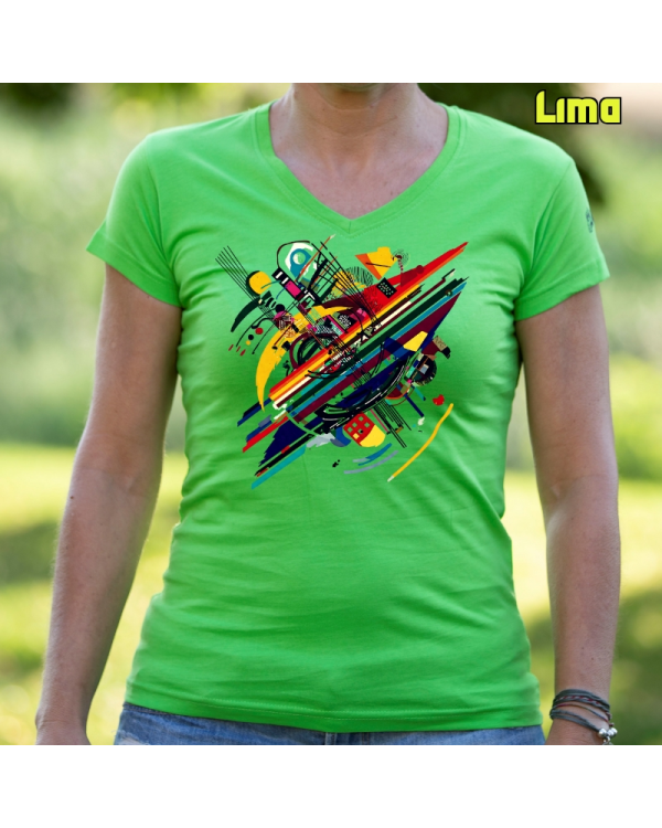 Camiseta Mujer Manga Corta-Kandisky Lima