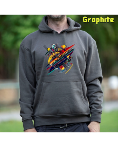 Sudadera Hombre Capucha-Kandisky Graphite