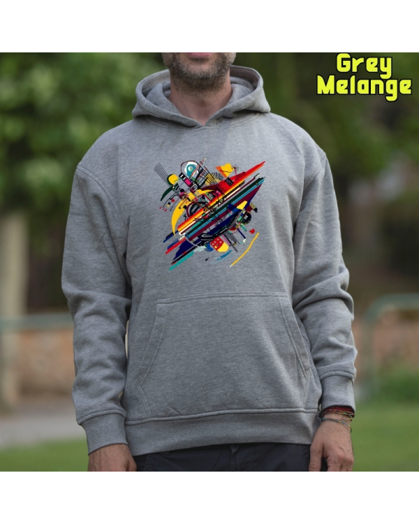 Sudadera Hombre Capucha-Kandisky GreyMelange