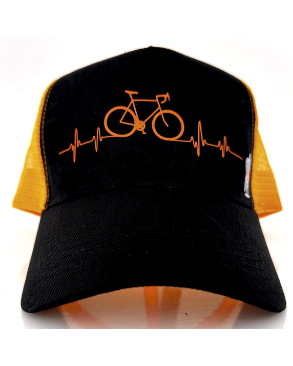 Gorra Bicilatido - Negro/Naranja