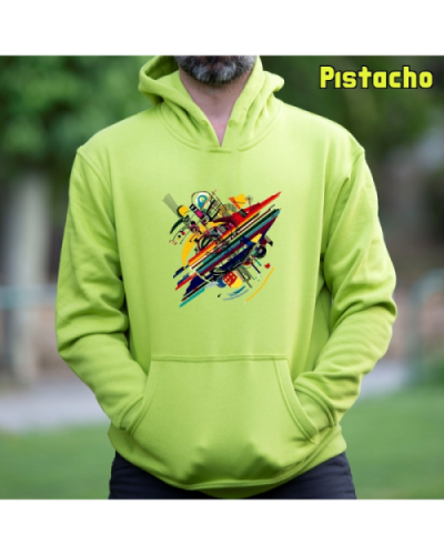 Sudadera Hombre Capucha-Kandisky Pistacho