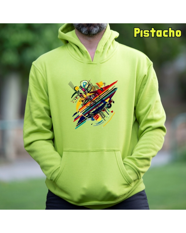 Sudadera Hombre Capucha-Kandisky Pistacho