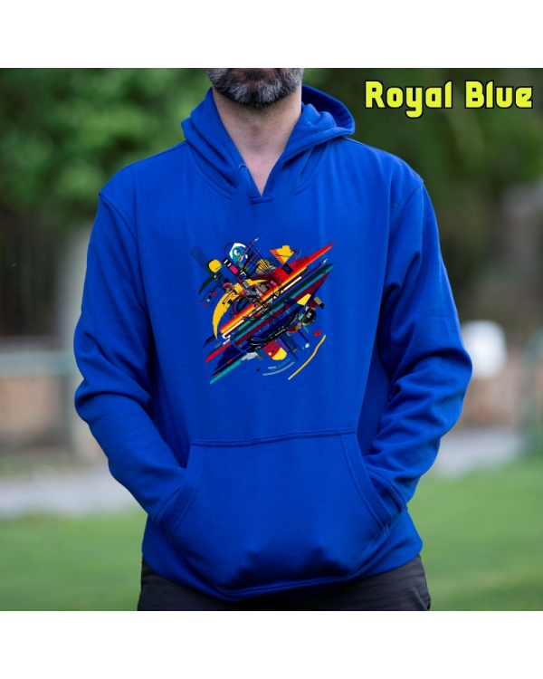 Sudadera Hombre Capucha-Kandisky RoyalBlue