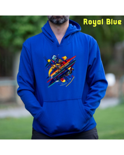 Sudadera Hombre Capucha-Kandisky RoyalBlue