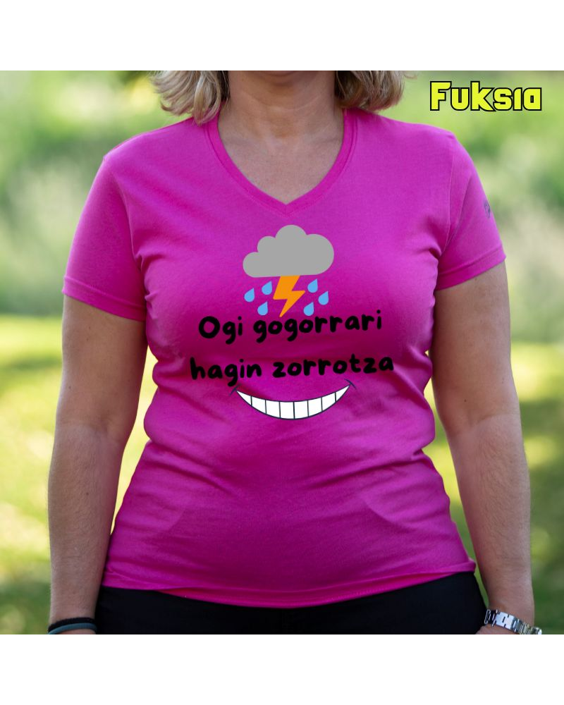 Ogi Gogorrari Hagin Zorrotza - Emakumeen Kamiseta