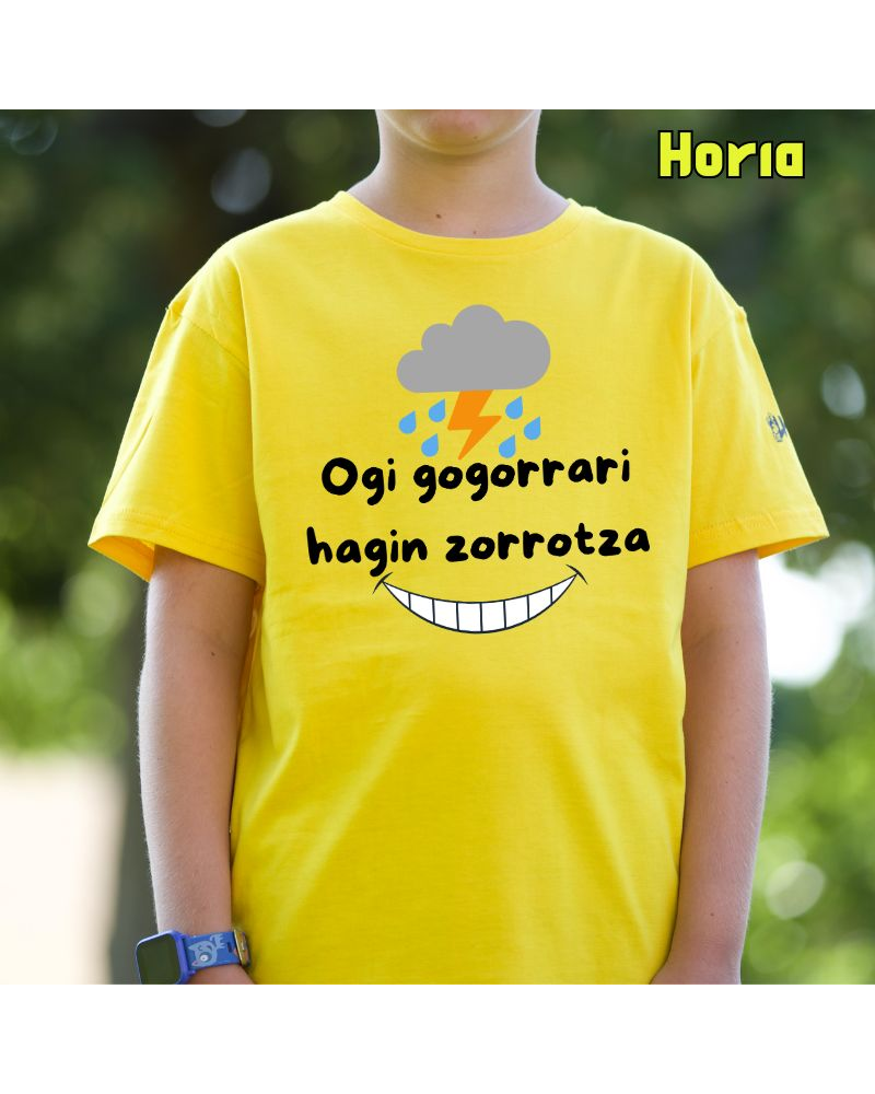 Haur Kamiseta-Ogi Gogorrari Hagin Zorrotza