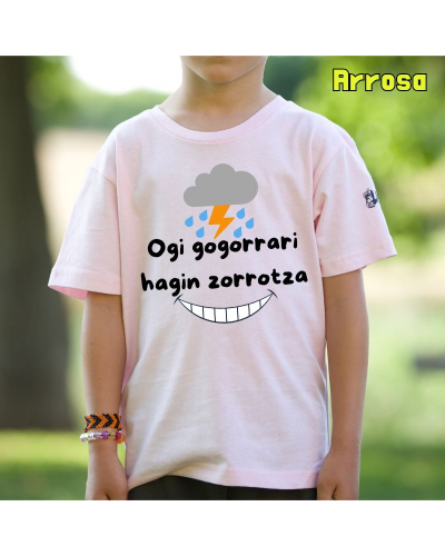 Haur Kamiseta-Ogi Gogorrari Hagin Zorrotza