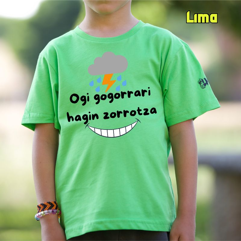 Haur Kamiseta-Ogi Gogorrari Hagin Zorrotza