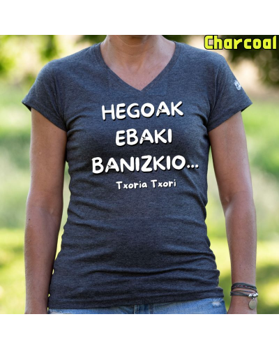 Camiseta Mujer Txoria Txori - manga corta