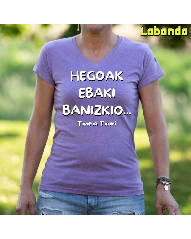 Camiseta Mujer Txoria Txori - manga corta