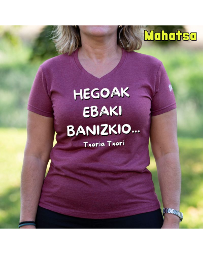 Camiseta Mujer Txoria Txori - manga corta