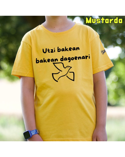 Haur Kamiseta - Utzi Bakean Bakean Dagenari