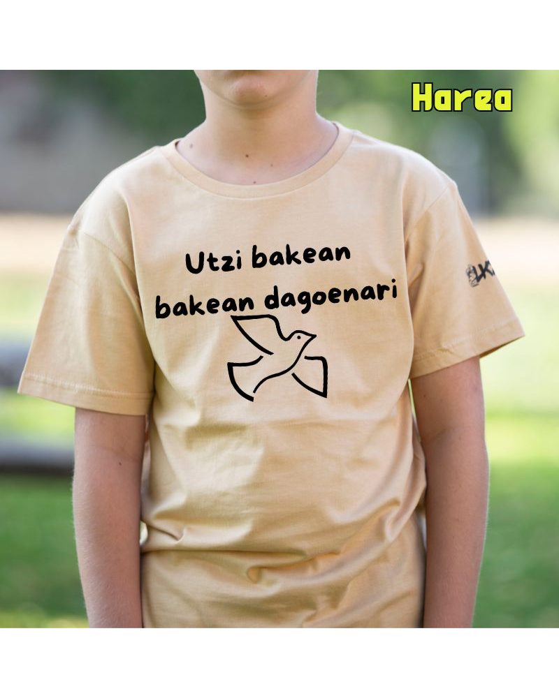 Haur Kamiseta - Utzi Bakean Bakean Dagenari