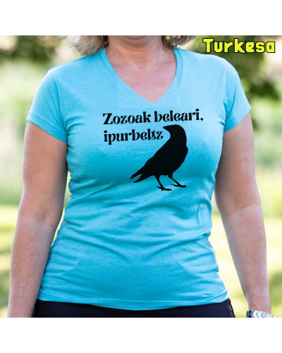 Emakumeen Kamiseta  - Zozoak Belari Ipurbeltz