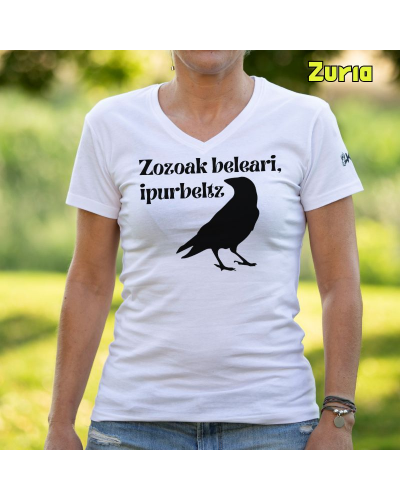 Emakumeen Kamiseta  - Zozoak Belari Ipurbeltz