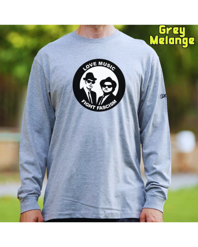 Gizonezkoen Kamiseta Mahuka Luzea - Blues Brothers Antifa