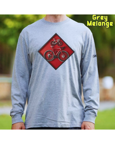 Cuadro Ciclista - Camiseta Hombre Manga Larga