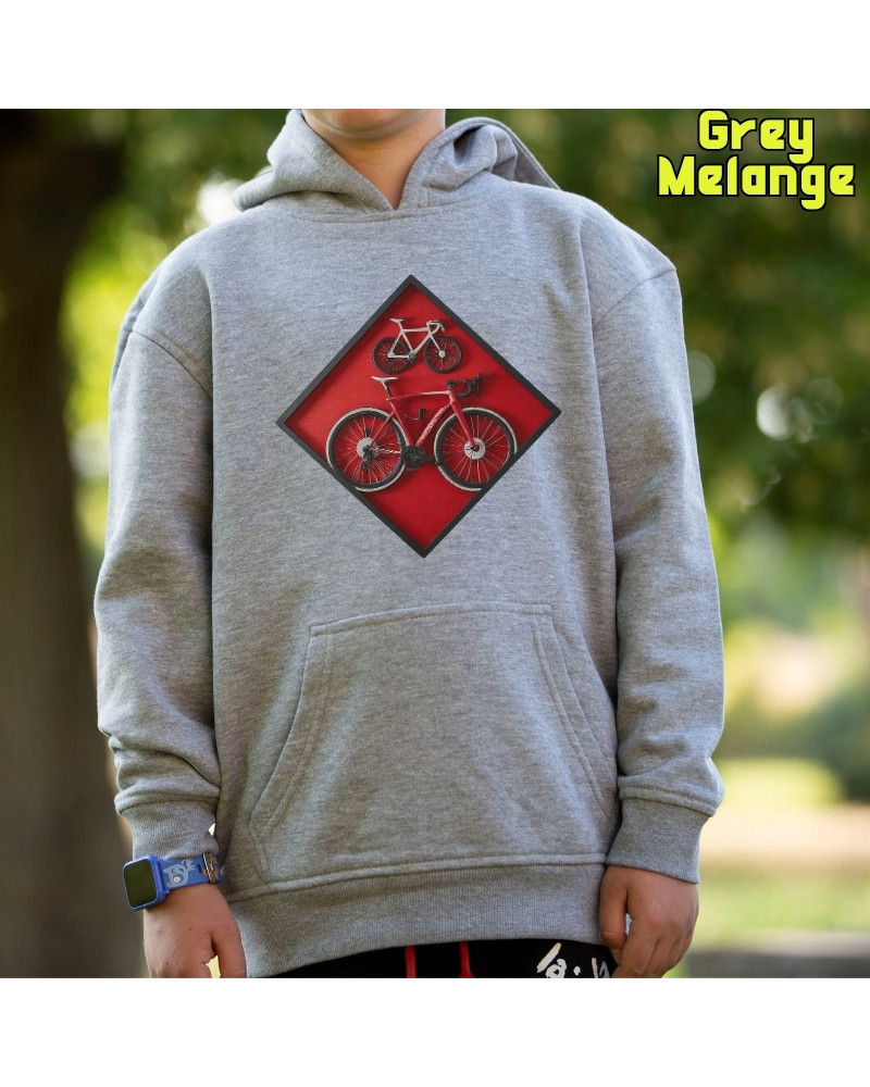 Sudadera niño con capucha Cuadro Ciclista  La Kamiseta K Buskas