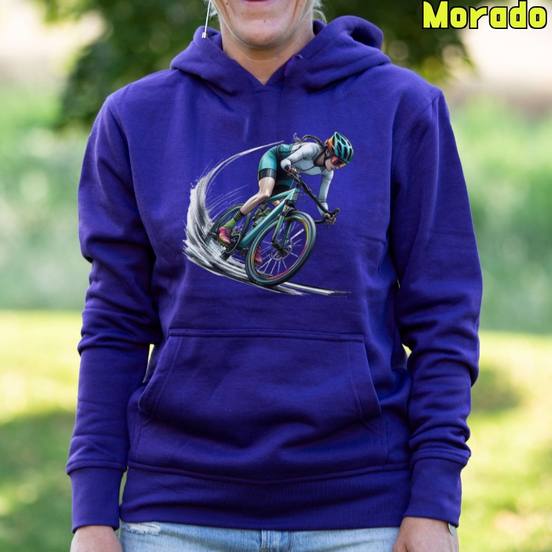 Cyclist Women - Sudadera Mujer Con Capucha