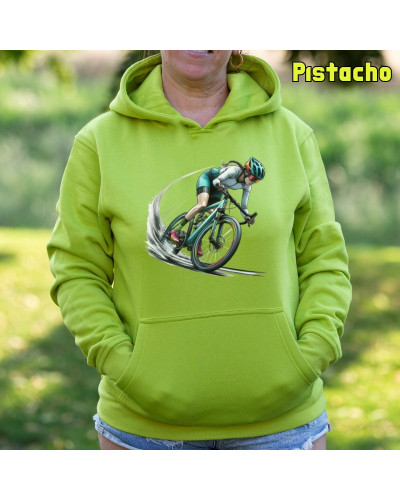 Sudadera Capucha Mujer - Sudadera mujer con capucha CYCLIST WOMEN Â– La Kamiseta K Buskas