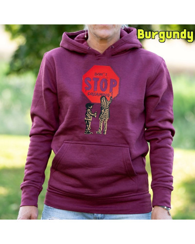 Sudadera Capucha Mujer - Sudadera mujer con capucha Dont Stop Dreaming Â– La Kamiseta K Buskas