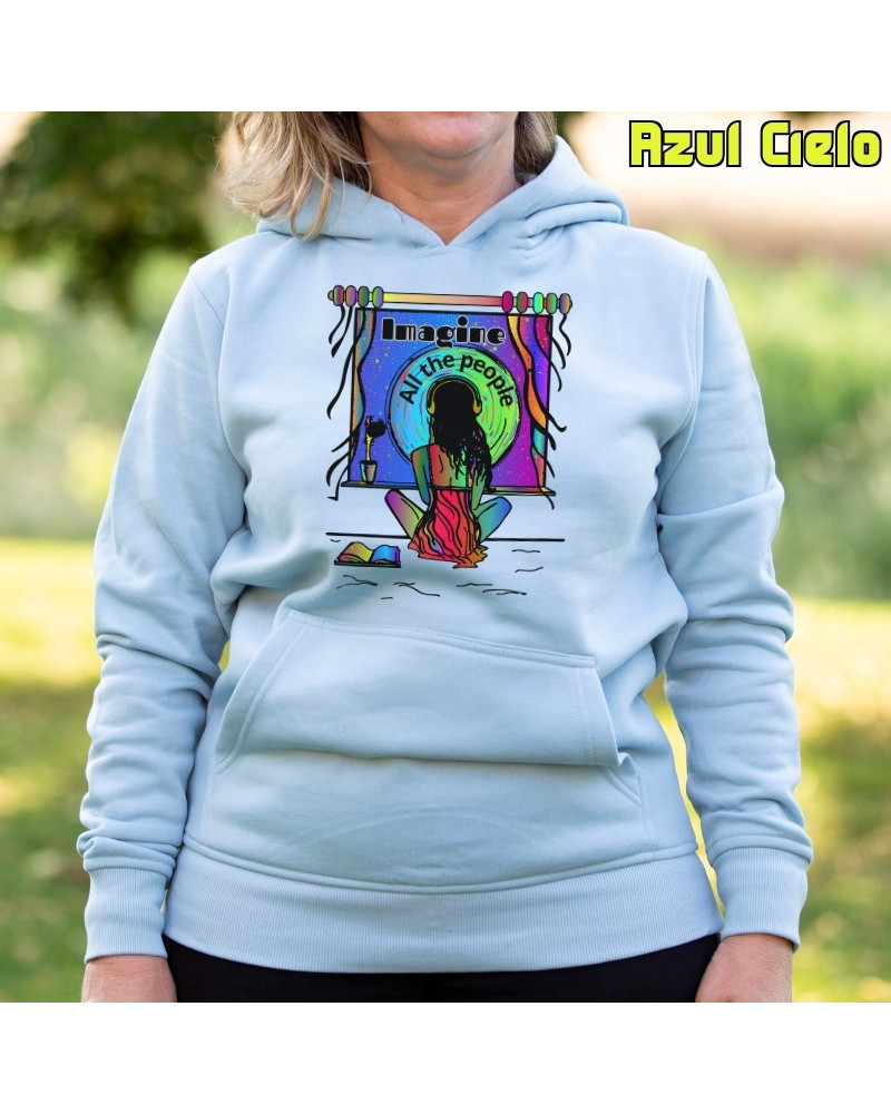 Sudadera Capucha Mujer - Sudadera mujer con capucha Imaginatelo Â– La Kamiseta K Buskas