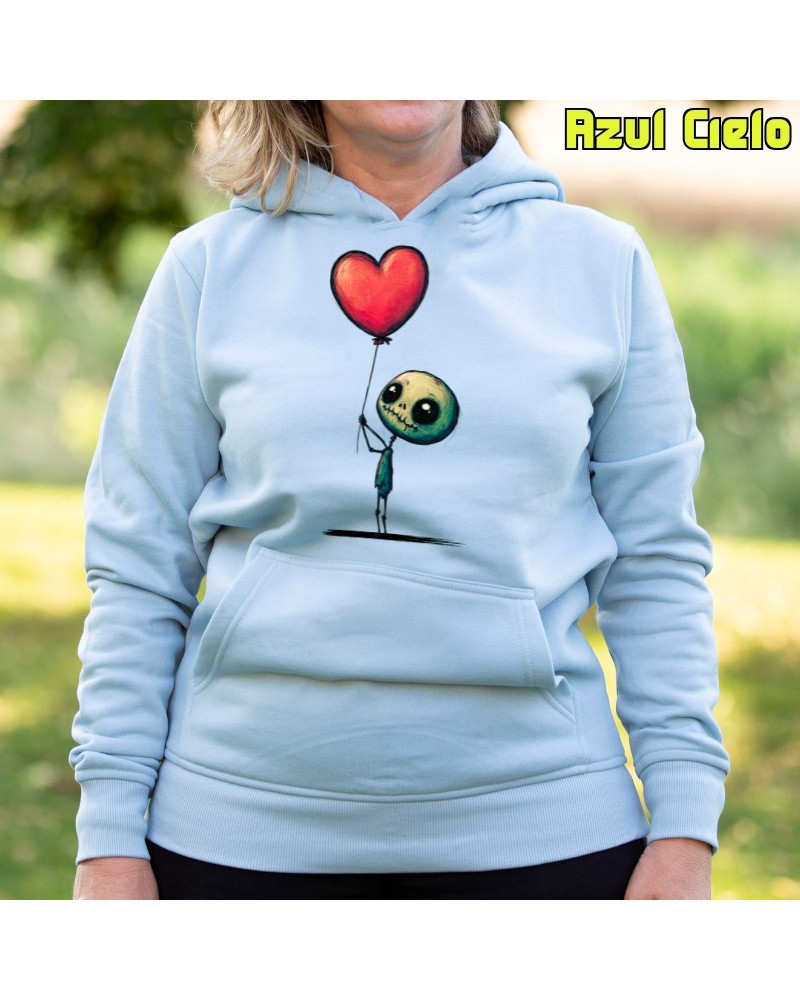 Sudadera Capucha Mujer - Sudadera mujer con capucha Ilusion Â– La Kamiseta K Buskas