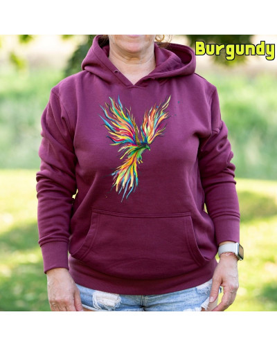 Sudadera Capucha Mujer - Sudadera mujer con capucha Fenix Â– La Kamiseta K Buskas