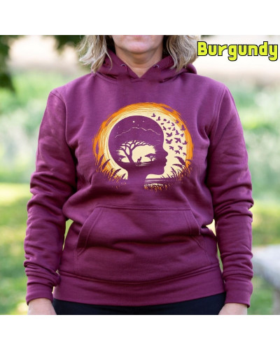 Desconocido - Sudadera mujer con capucha SOÃƒÂ‘ANDO SABANA Â– La Kamiseta K Buskas