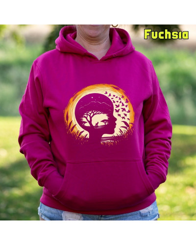 Desconocido - Sudadera mujer con capucha SOÃƒÂ‘ANDO SABANA Â– La Kamiseta K Buskas