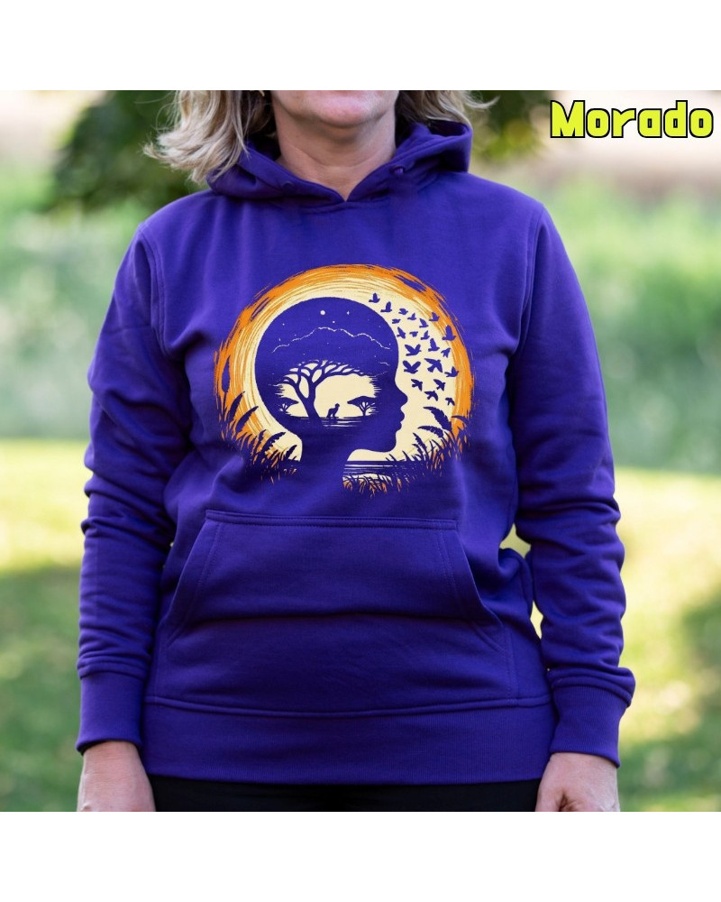 Soñando Sabana - Sudadera mujer con capucha