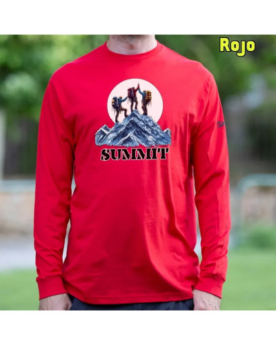 Summit - Camiseta Hombre Manga Larga