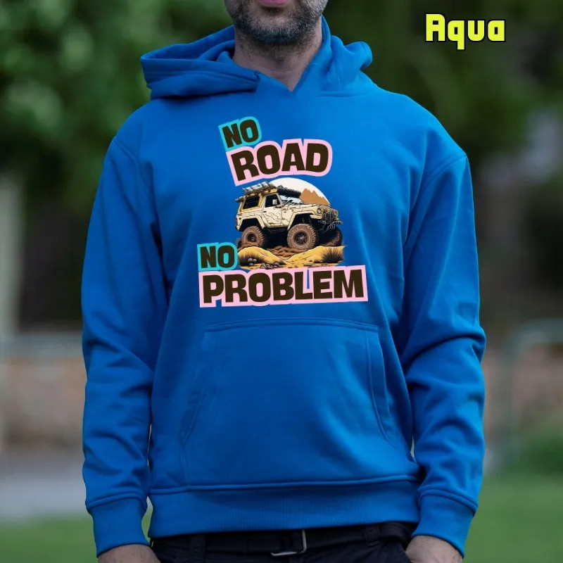 Sudadera Hombre Con Capucha - No Road