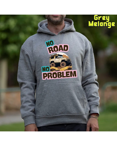 Sudadera Capucha Hombre - NO ROAD