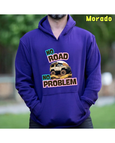 Sudadera Capucha Hombre - NO ROAD