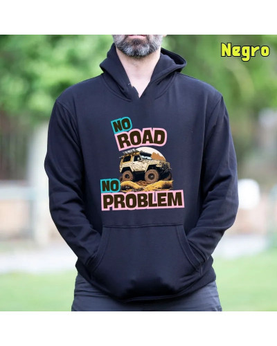 Sudadera Capucha Hombre - NO ROAD