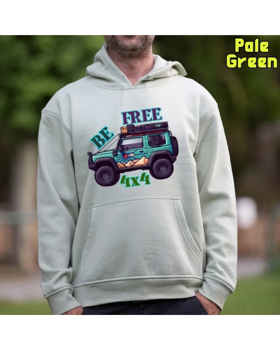 Sudadera Capucha Hombre - BE FREE 4X5