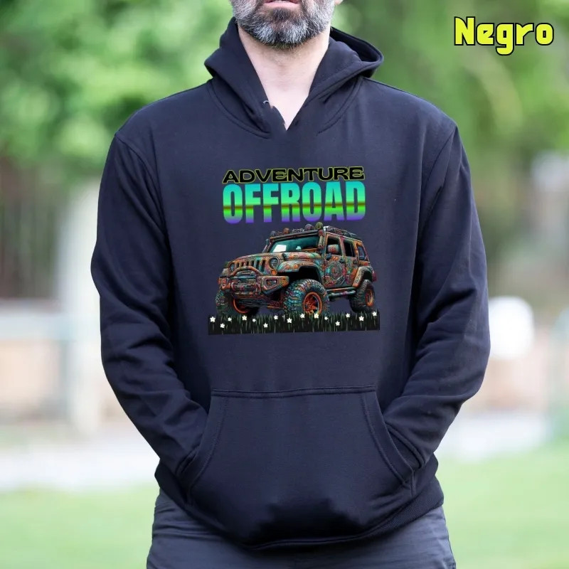 Sudadera Hombre Con Capucha - Aventura Offroad