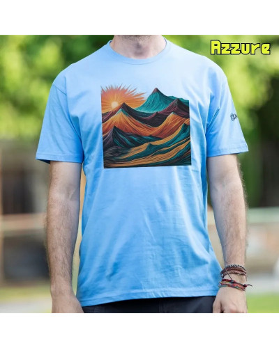 Camiseta Hombre Manga Corta - MONTAÑA 7 COLORES