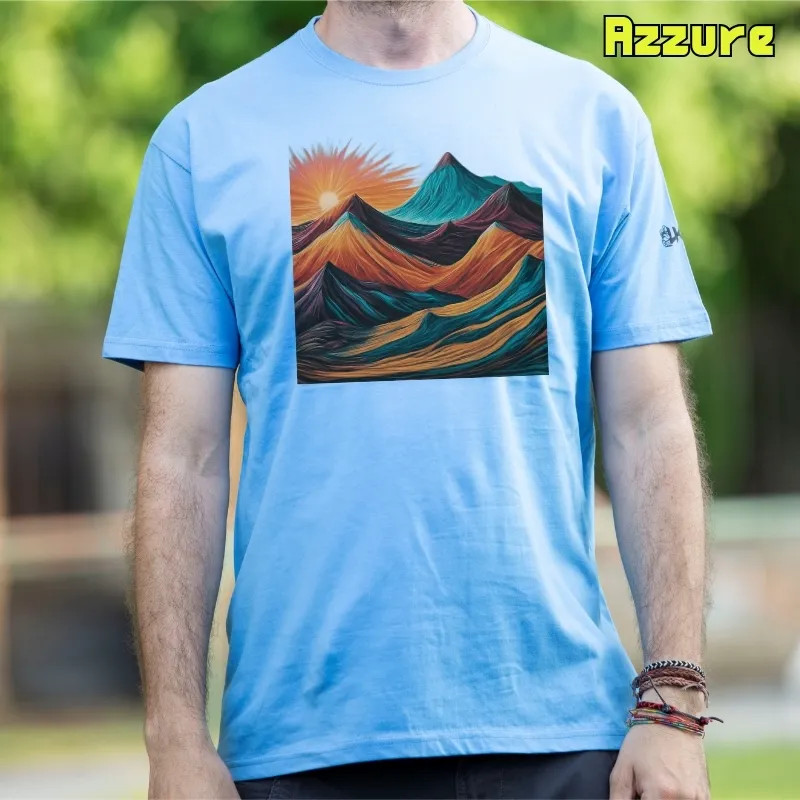Camiseta Hombre Manga Corta - Montaña 7 Colores