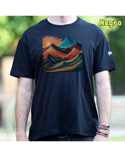 Camiseta Hombre Manga Corta - MONTAÑA 7 COLORES