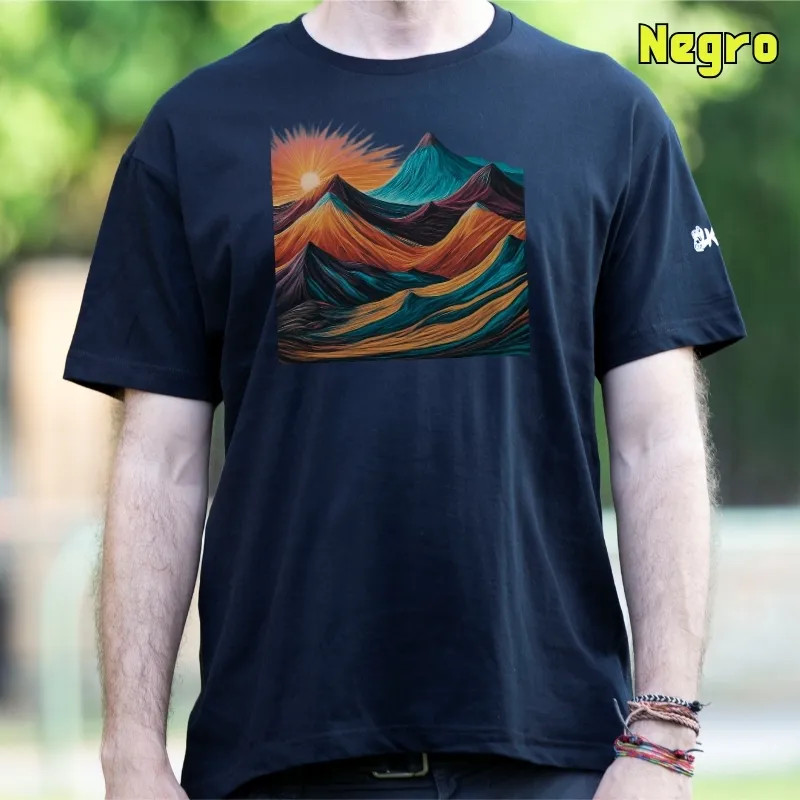 Camiseta Hombre Manga Corta - Montaña 7 Colores