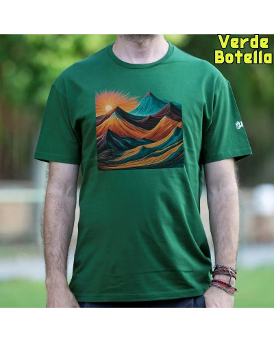 Camiseta Hombre Manga Corta - MONTAÑA 7 COLORES