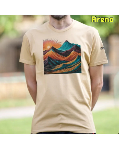 Camiseta Hombre Manga Corta - MONTAÑA 7 COLORES