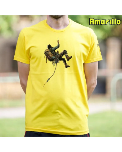 Camiseta Hombre Manga Corta - RAPELANDO
