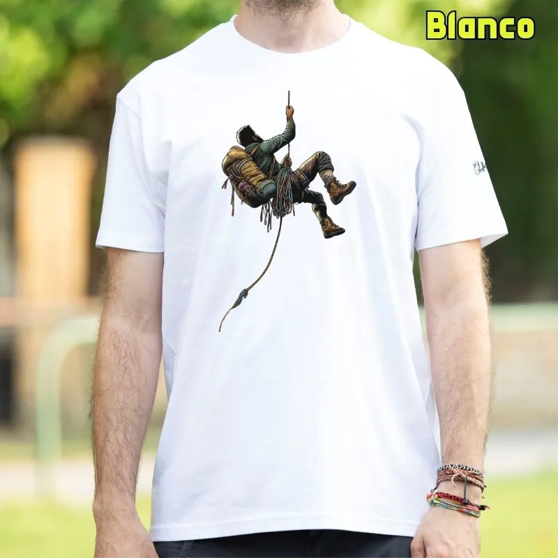 Camiseta Hombre Manga Corta - Rapelando