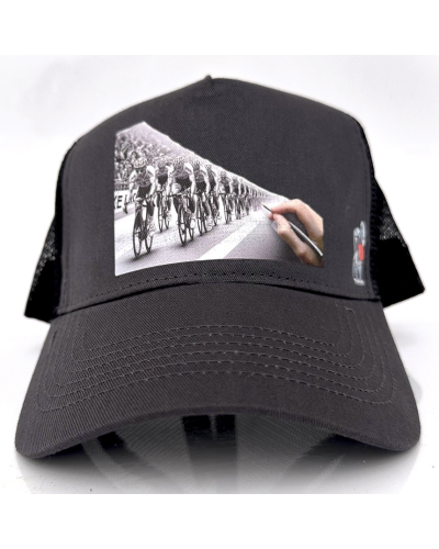 Gorra DIBUJANDO UNA PASIAN - Gris/Negro